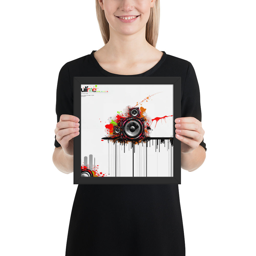 Speaker (v3) Framed poster
