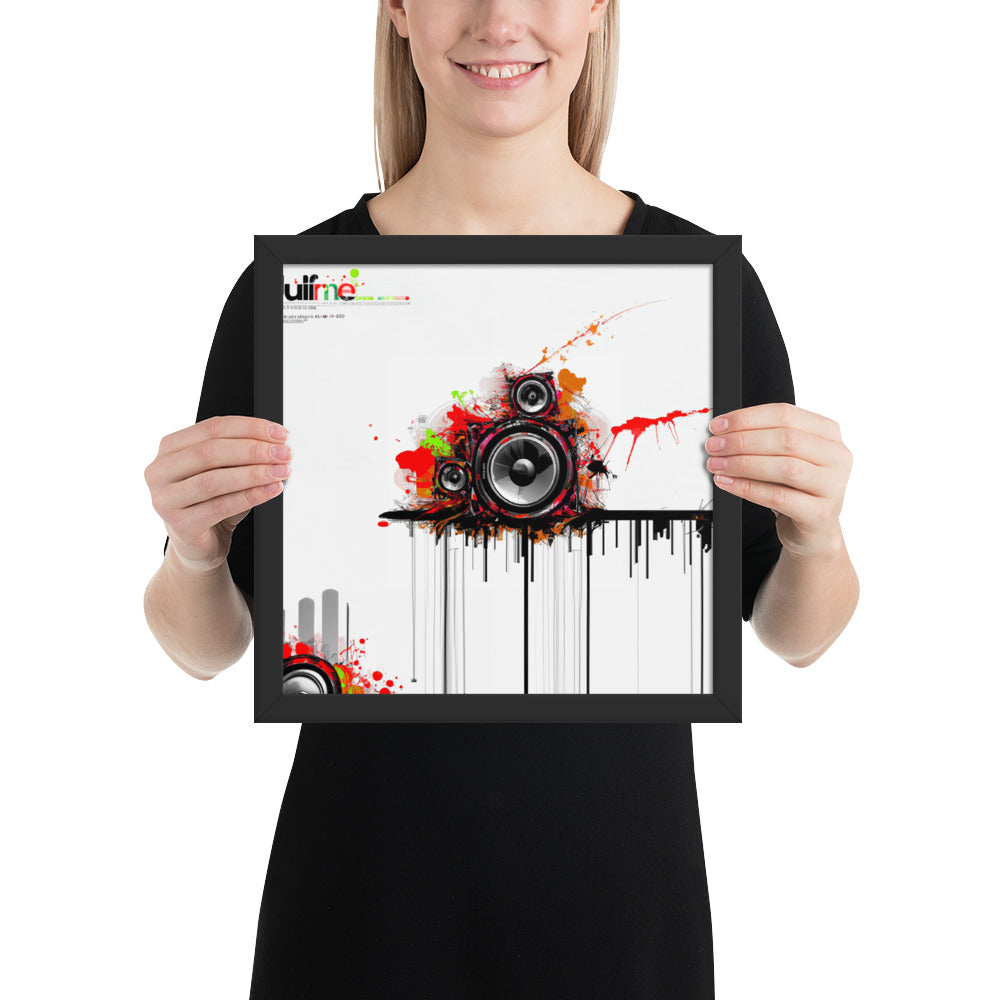 Speaker (v3) Framed poster