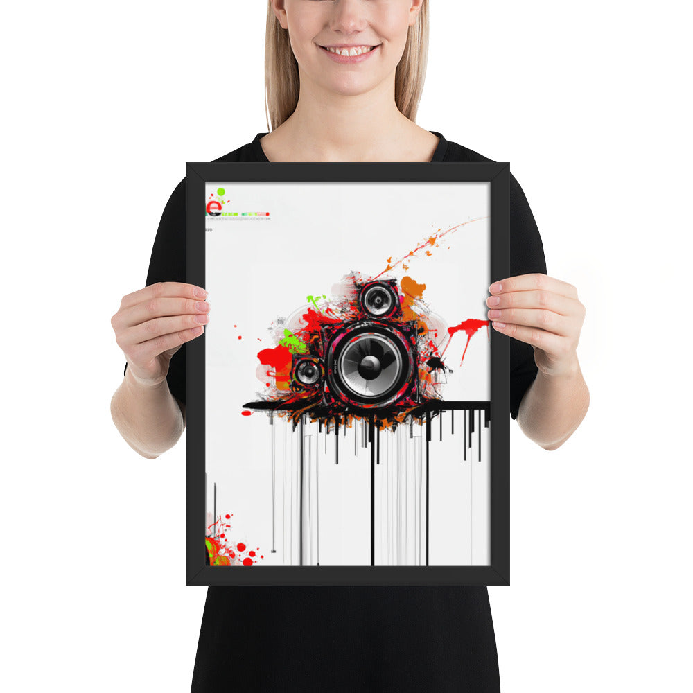 Speaker (v3) Framed poster