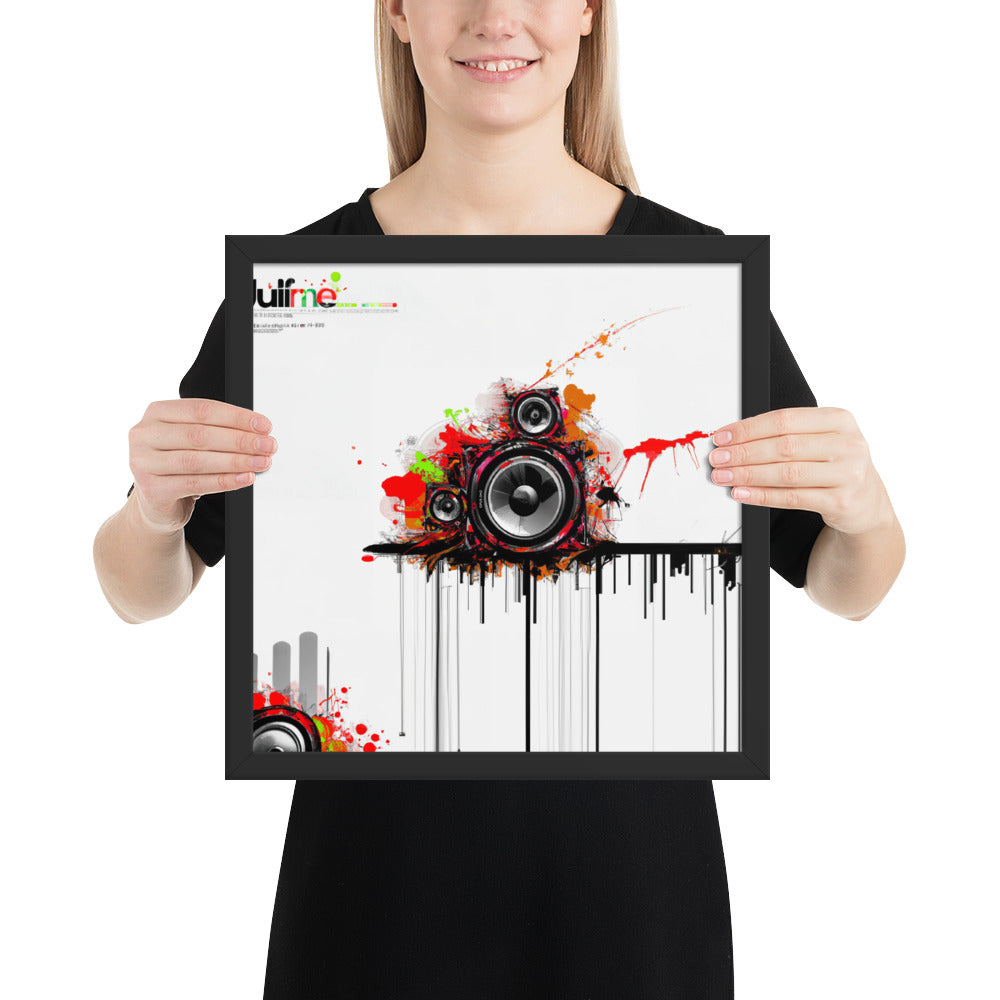 Speaker (v3) Framed poster
