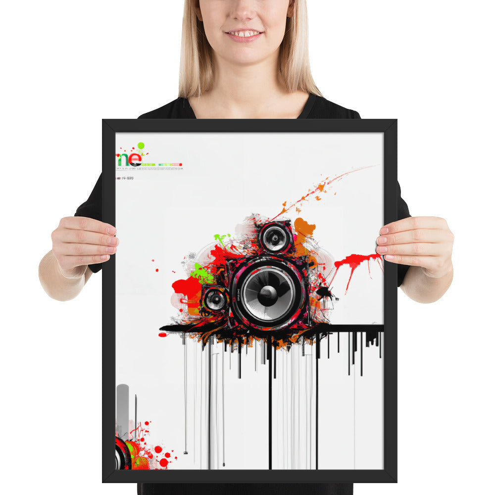 Speaker (v3) Framed poster