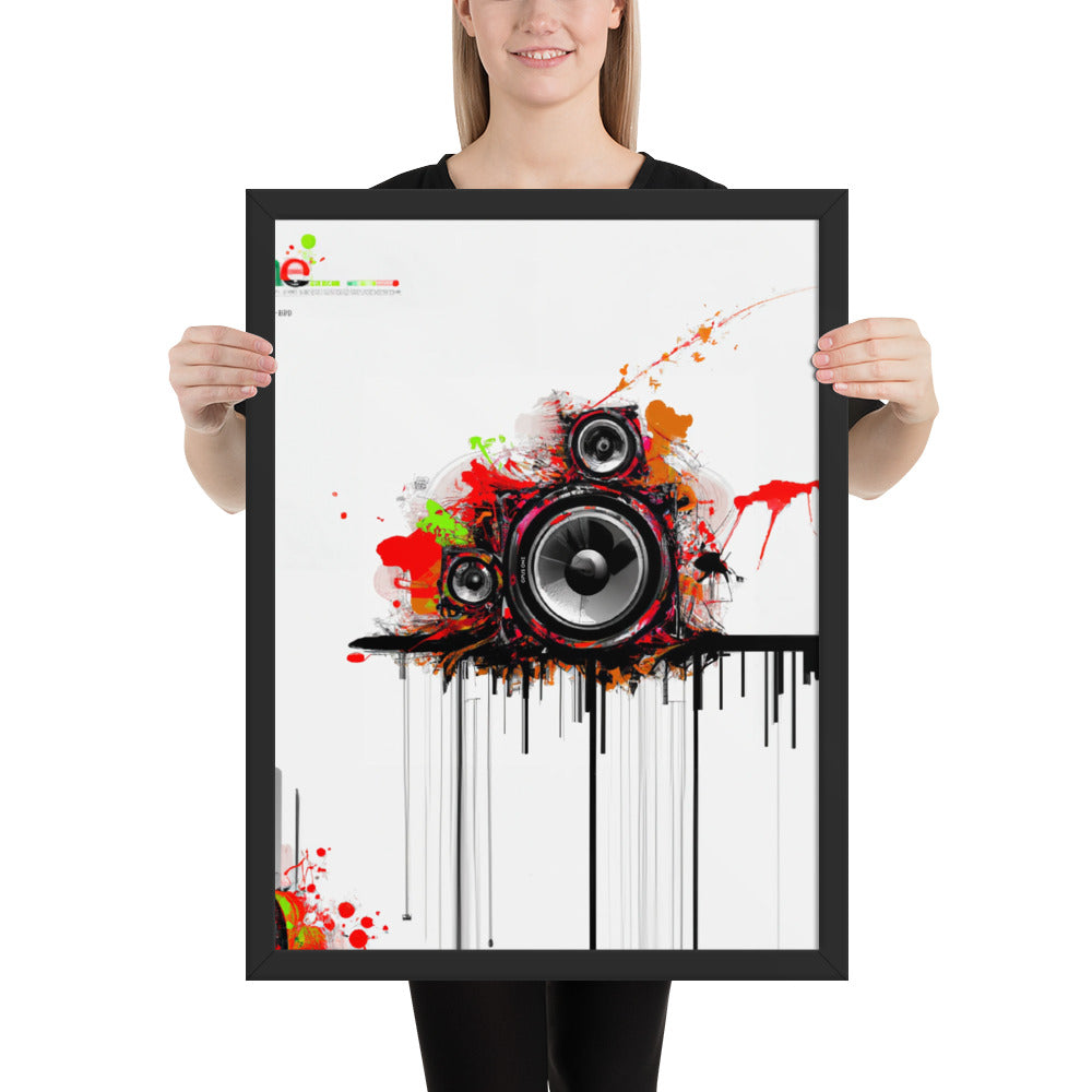 Speaker (v3) Framed poster