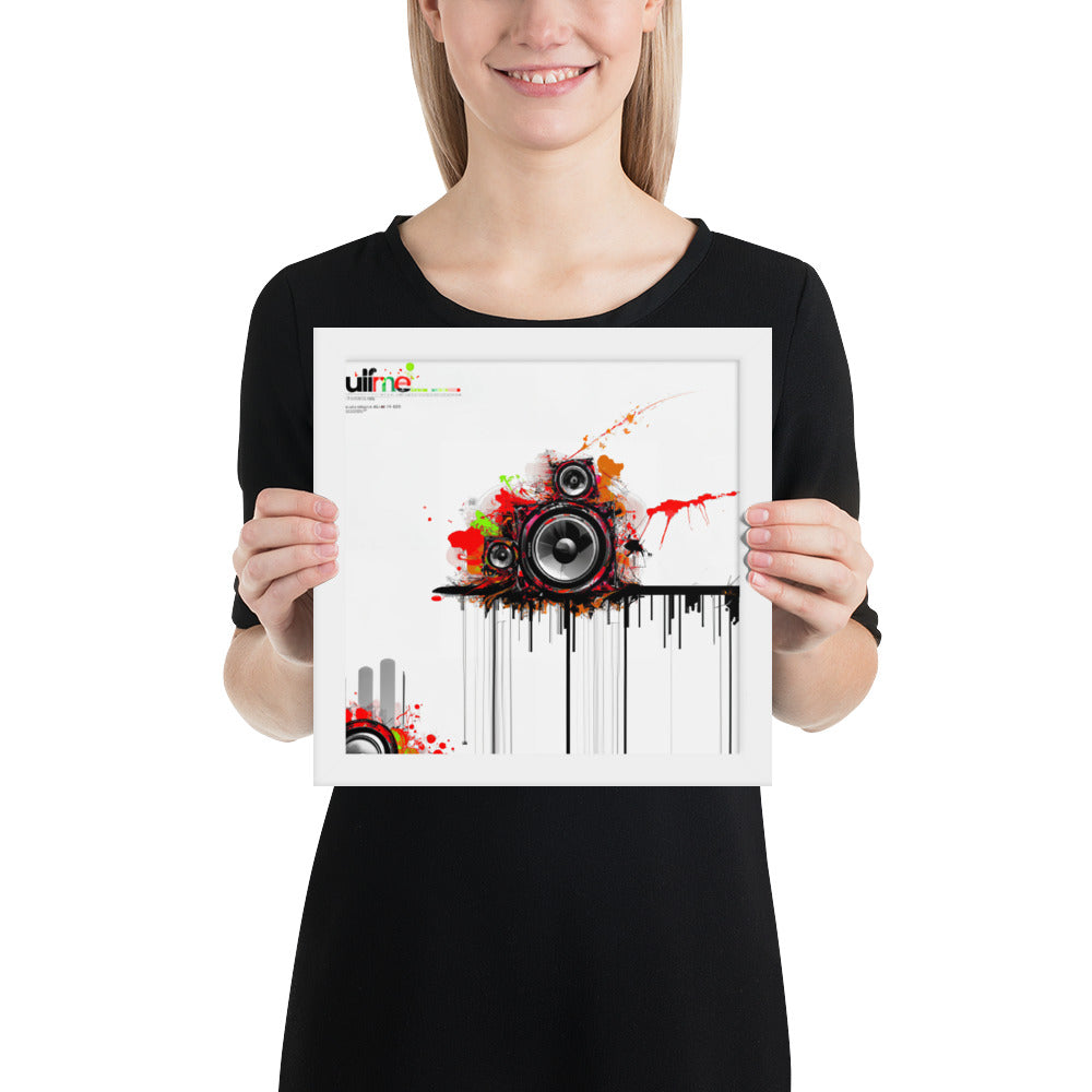 Speaker (v3) Framed poster