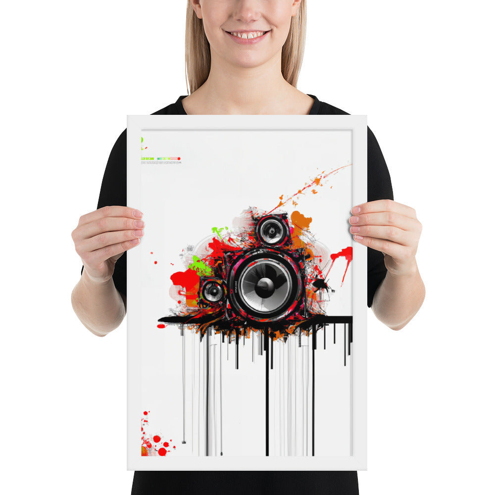 Speaker (v3) Framed poster