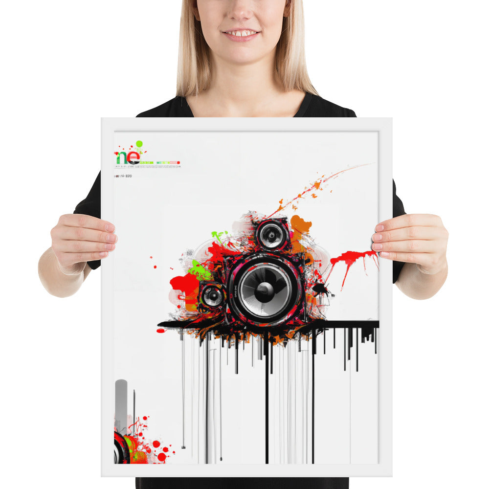 Speaker (v3) Framed poster