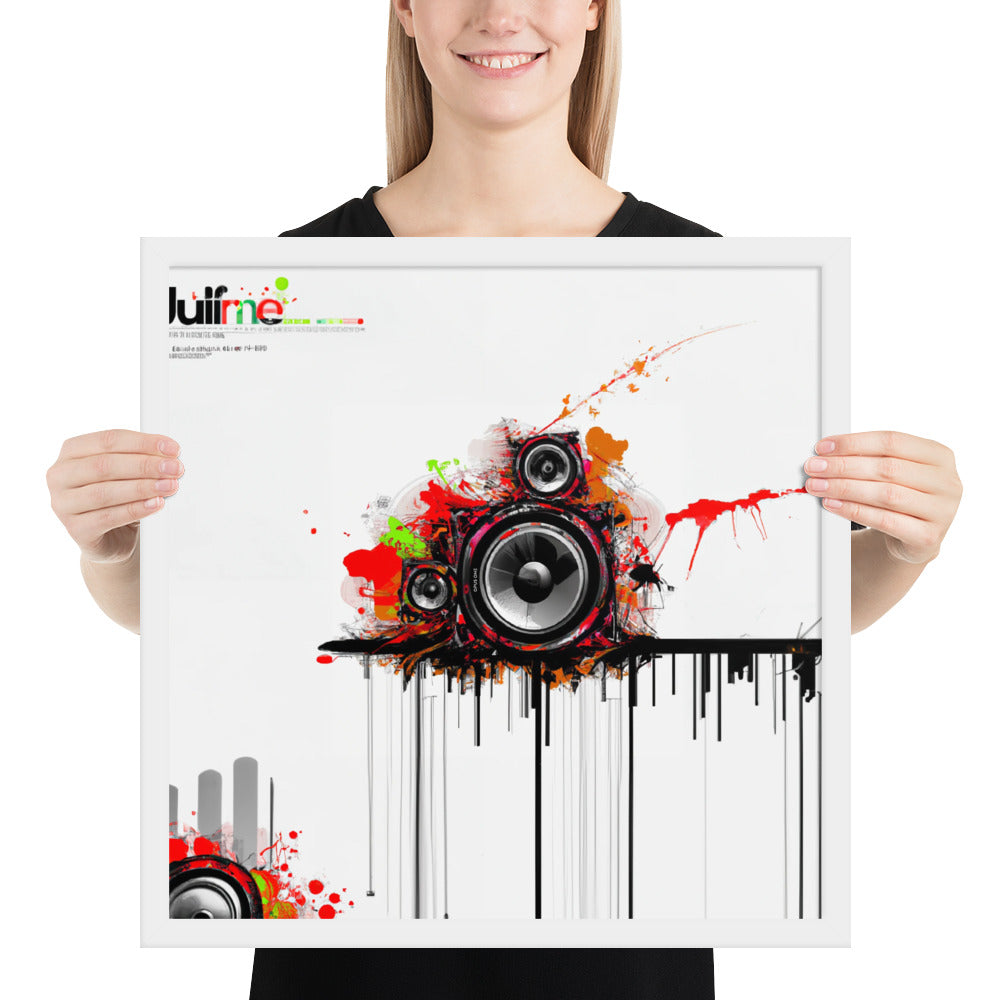 Speaker (v3) Framed poster