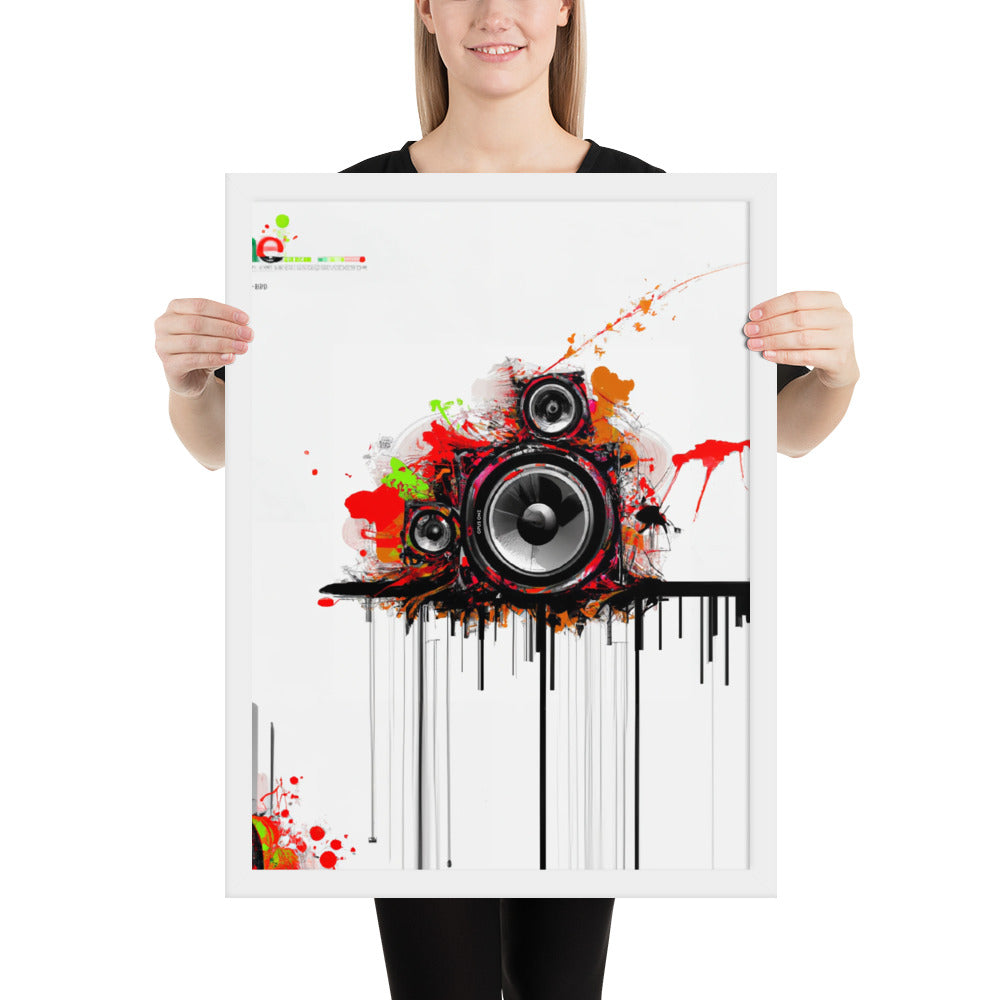 Speaker (v3) Framed poster