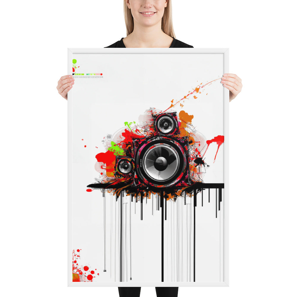 Speaker (v3) Framed poster