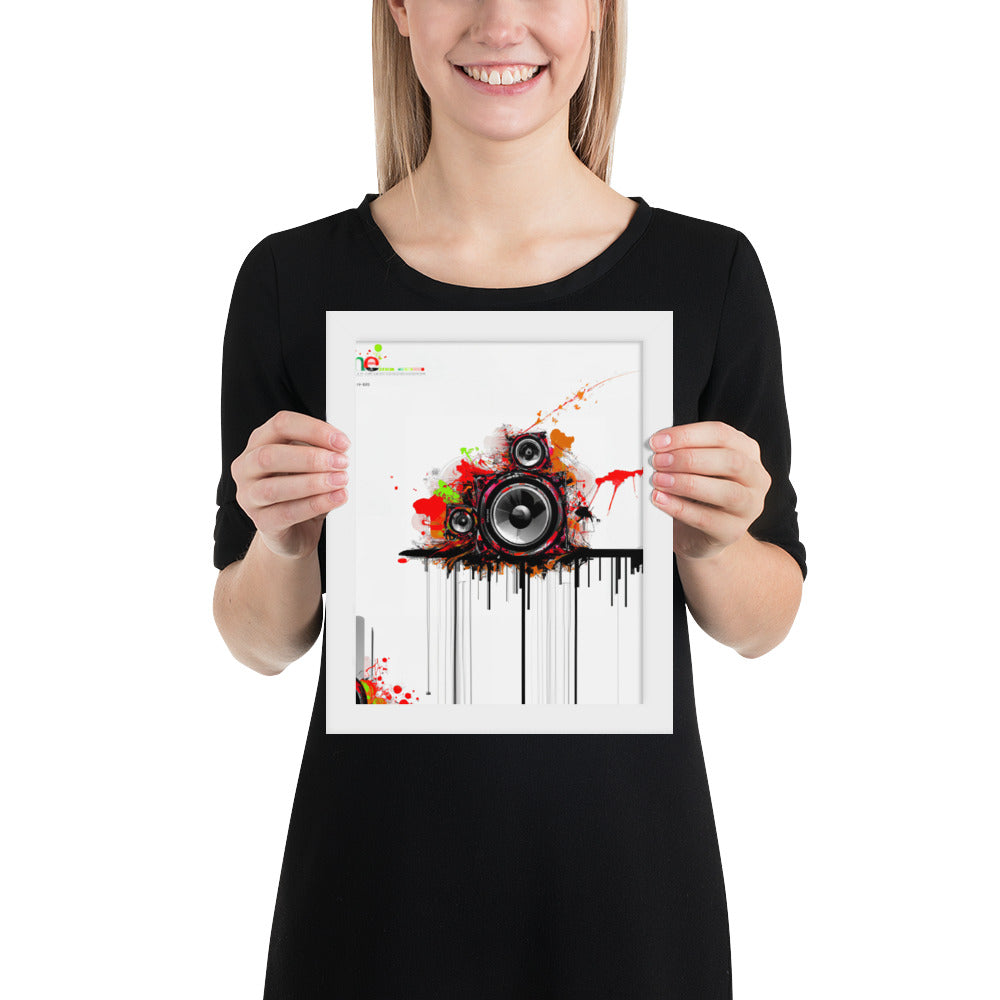 Speaker (v3) Framed poster