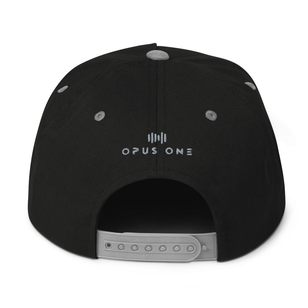 SK8 Logo (v1) Flat Bill Cap (Red Text)