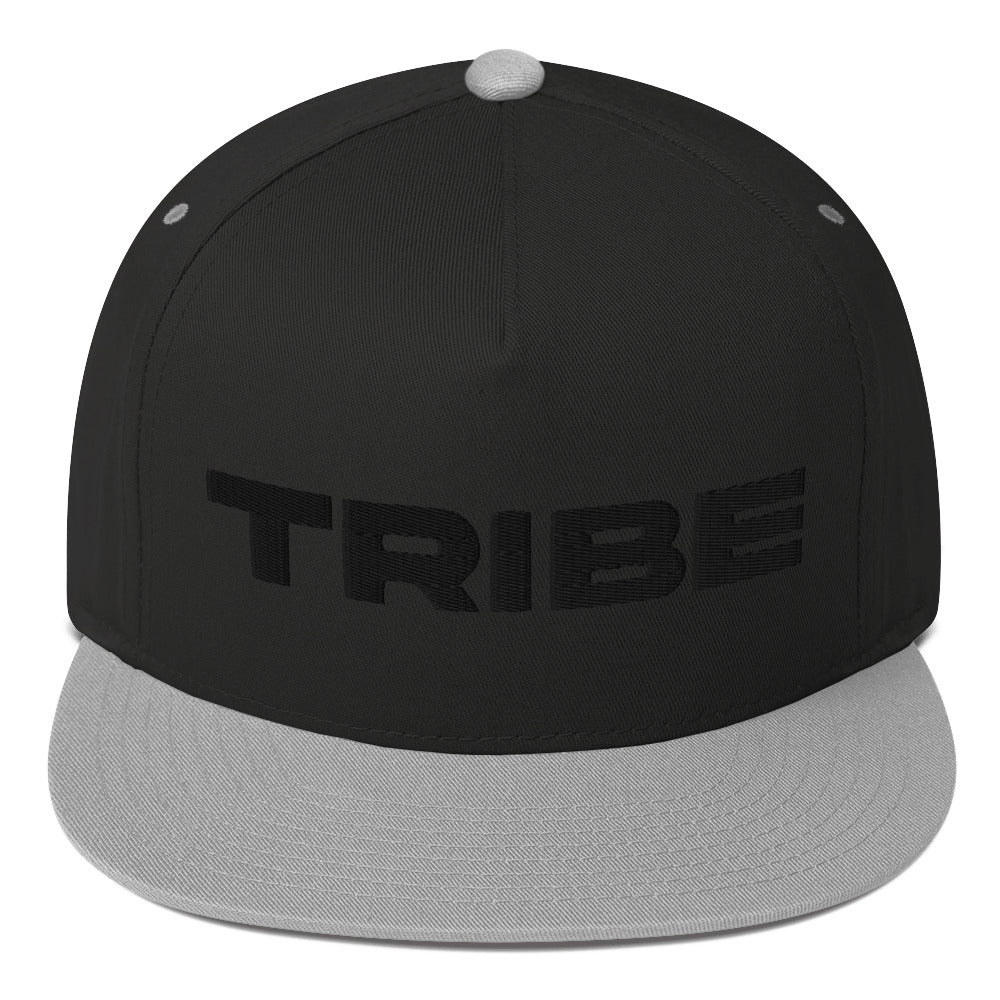 Tribe (v1) Flat Bill Cap (Black Text)