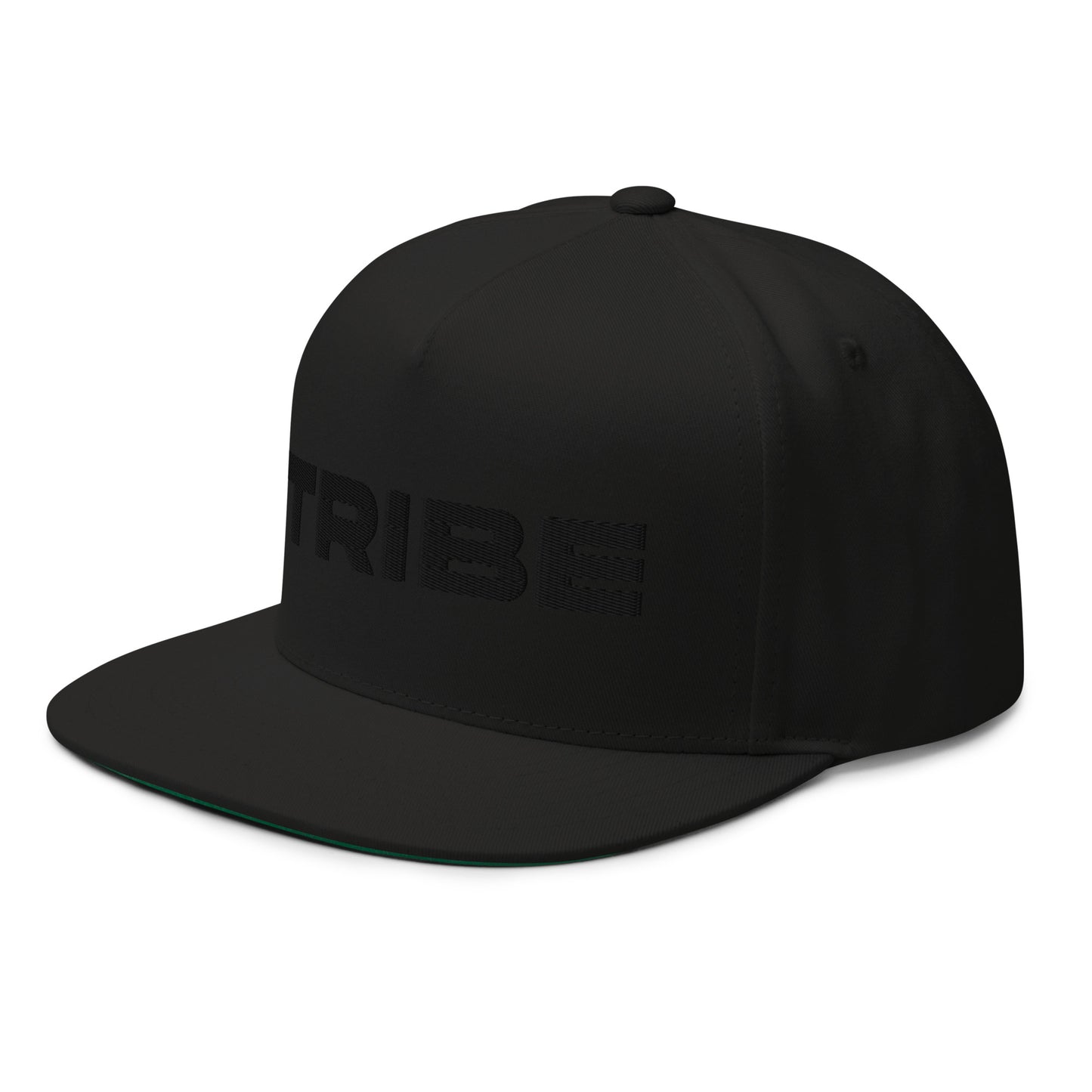 Tribe (v1) Flat Bill Cap (Black Text)