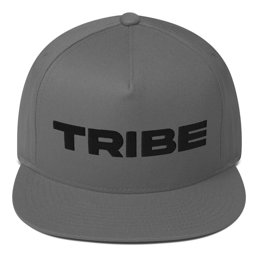 Tribe (v1) Flat Bill Cap (Black Text)