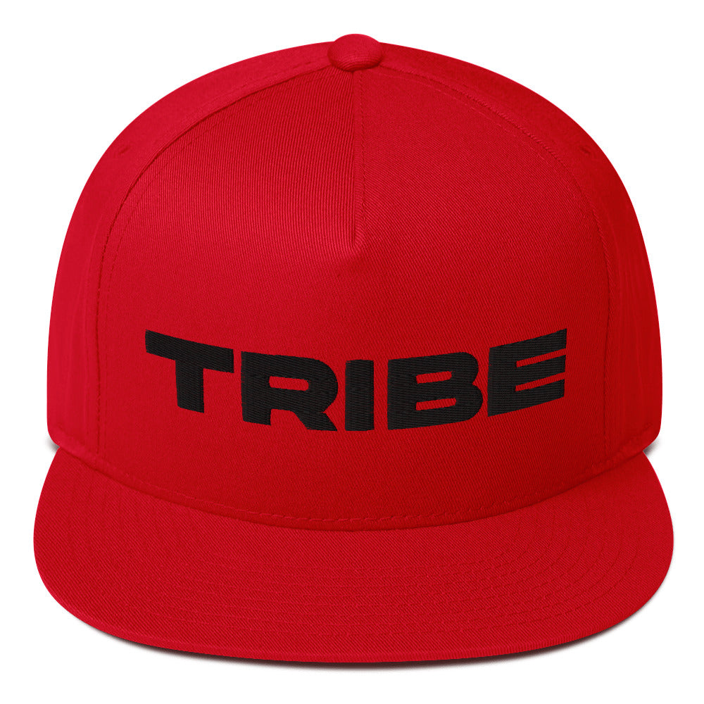 Tribe (v1) Flat Bill Cap (Black Text)