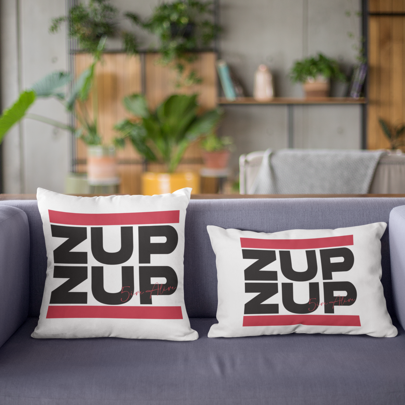 Zup Zup (Black Text) Premium Pillow