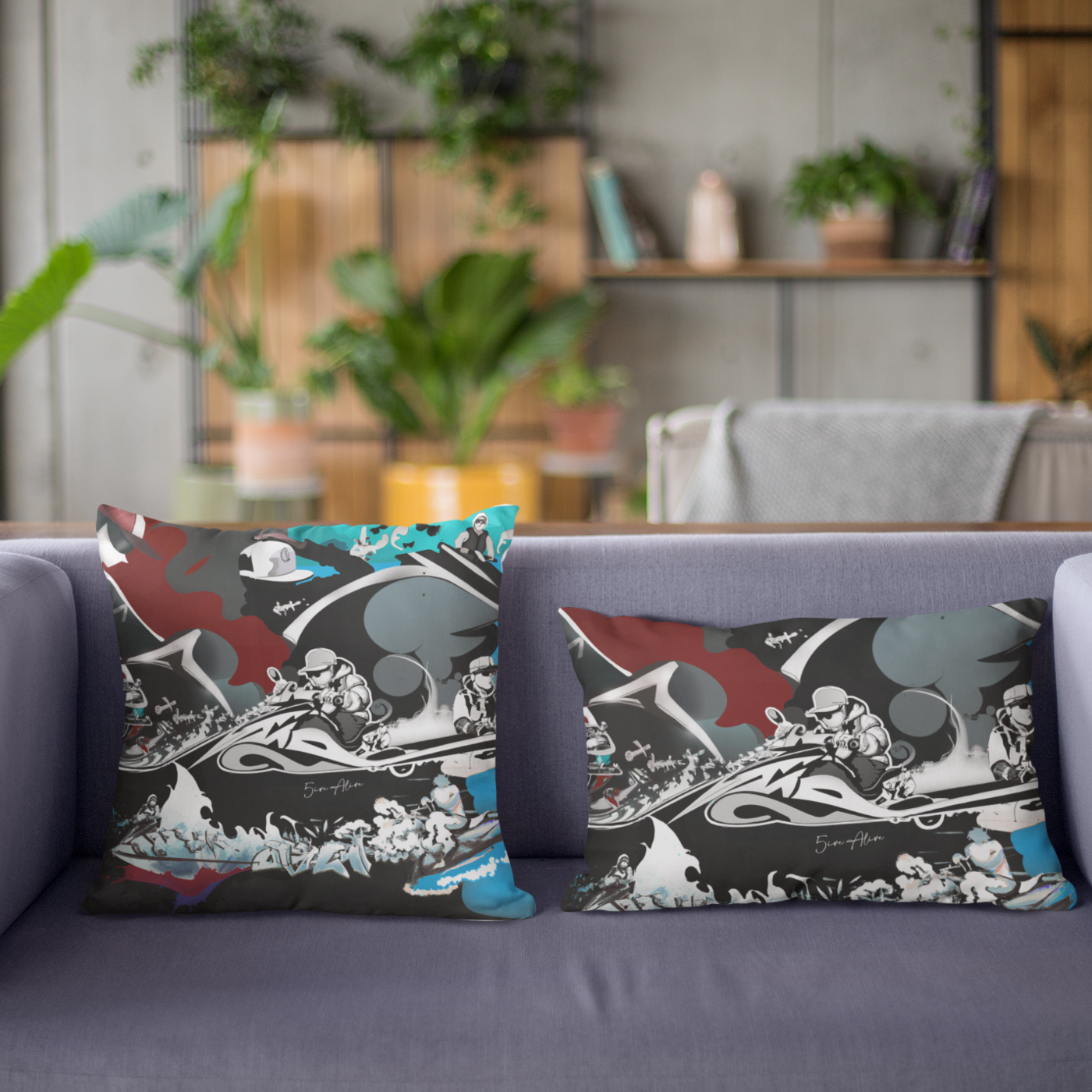 5ive Alive (Ltd Ed Jet Ski) Premium Pillow
