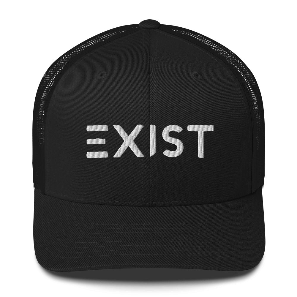 Exist (v1) Trucker Cap (White Text)