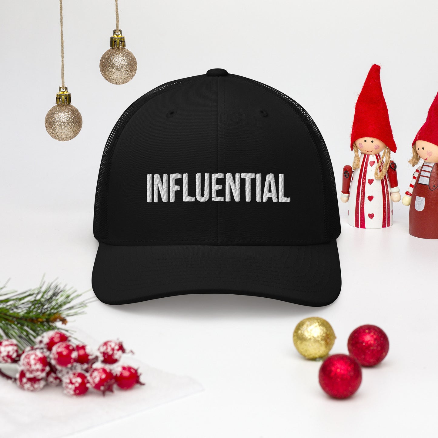INFLUENTIAL (v1) Trucker Cap (White Text)