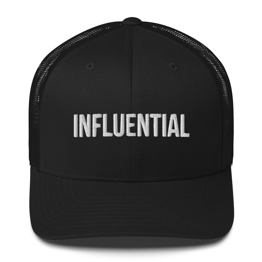 INFLUENTIAL (v1) Trucker Cap (White Text)