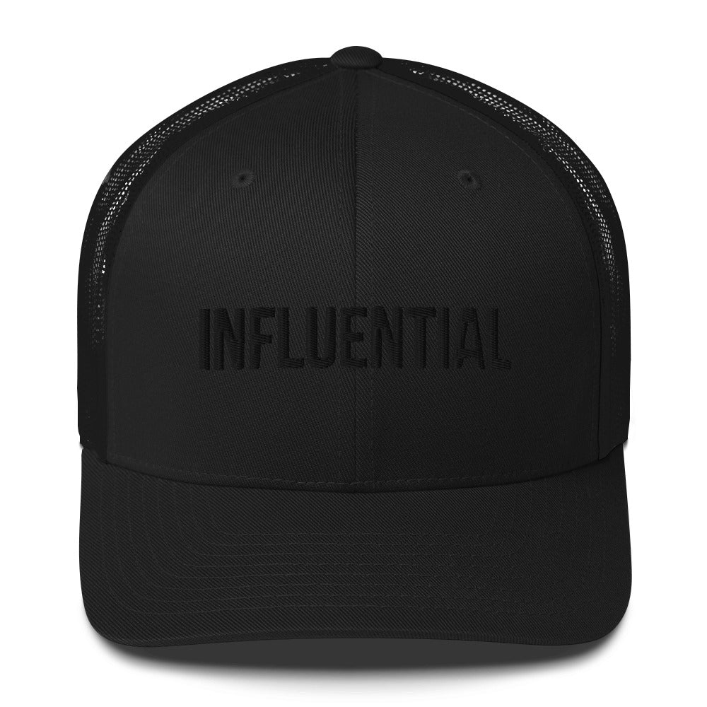 INFLUENTIAL (v1) Trucker Cap (Black Text)