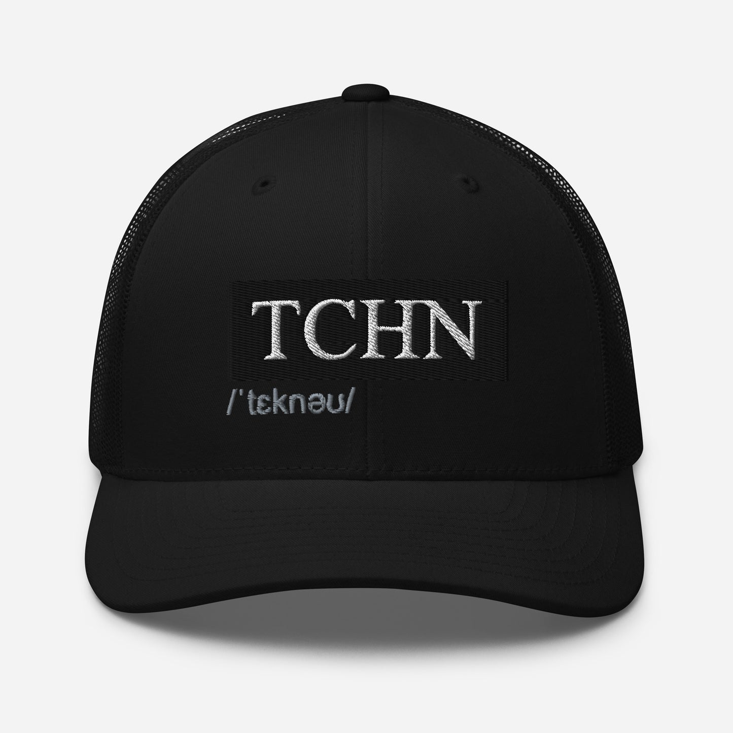 TCHN (v1) Trucker Cap (White Text)