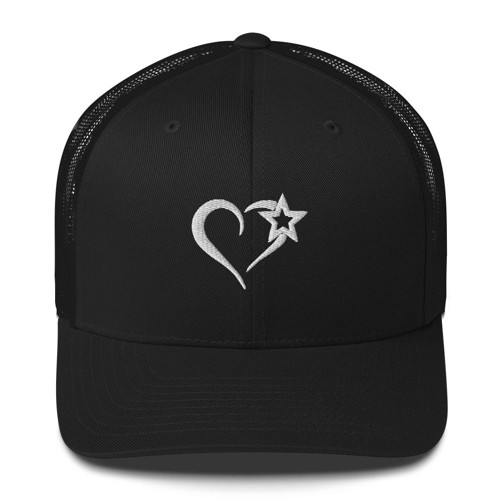 Love Star (v1) Trucker Cap (White Text)