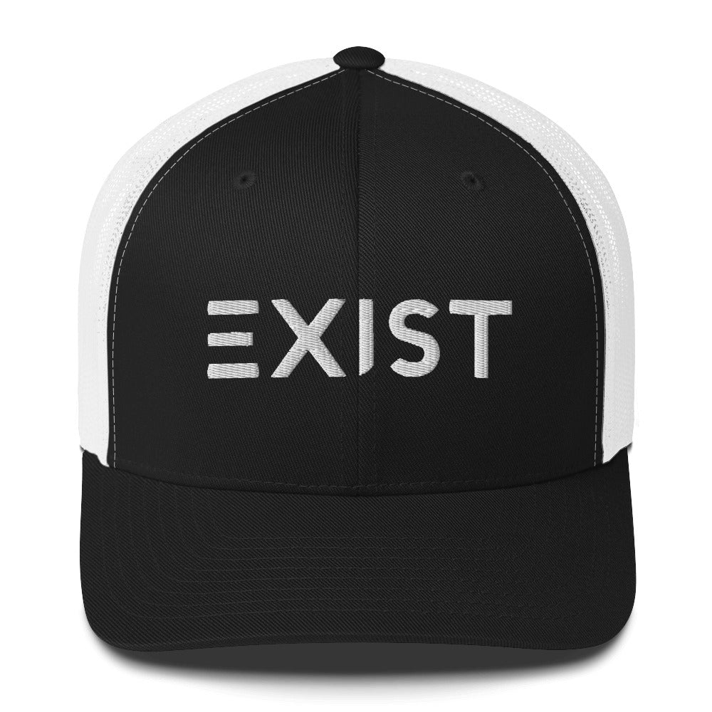 Exist (v1) Trucker Cap (White Text)