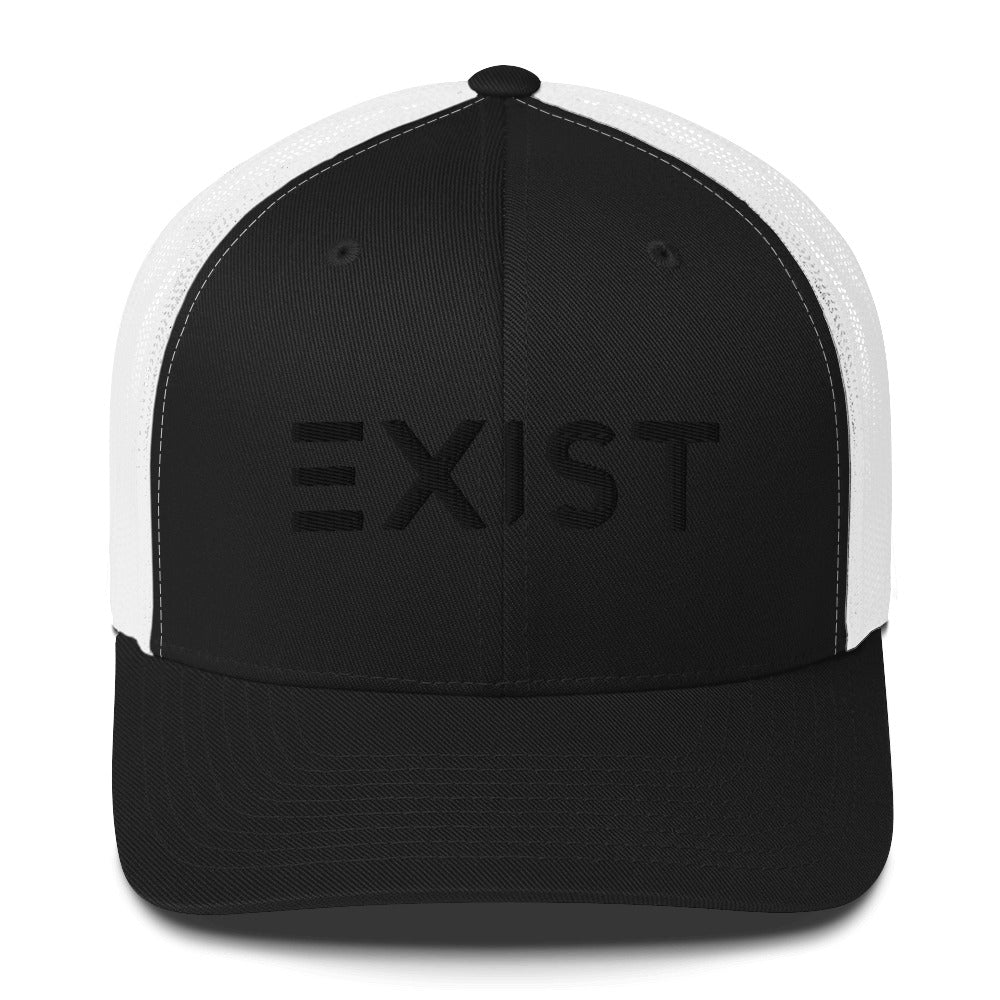 Exist (v1) Trucker Cap (Black Text)