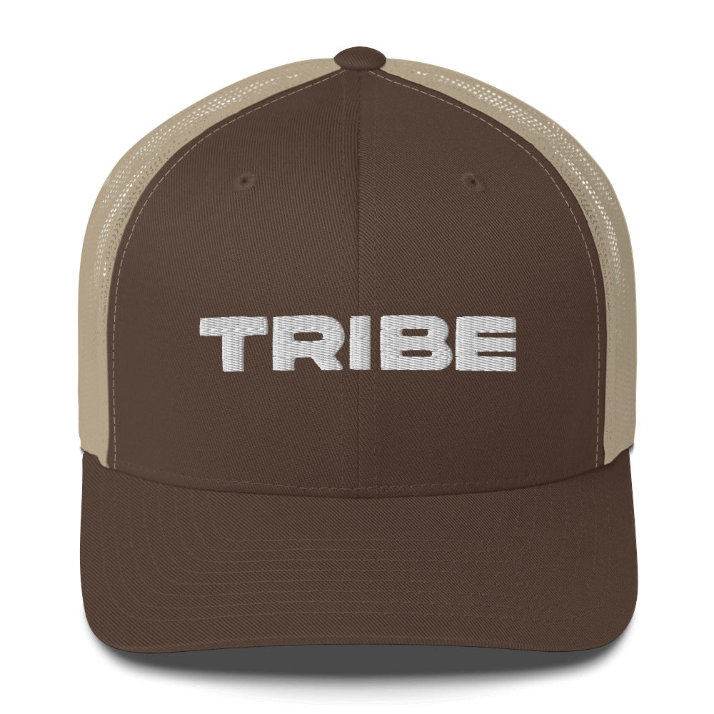 Tribe (v1) Trucker Cap (White Text)
