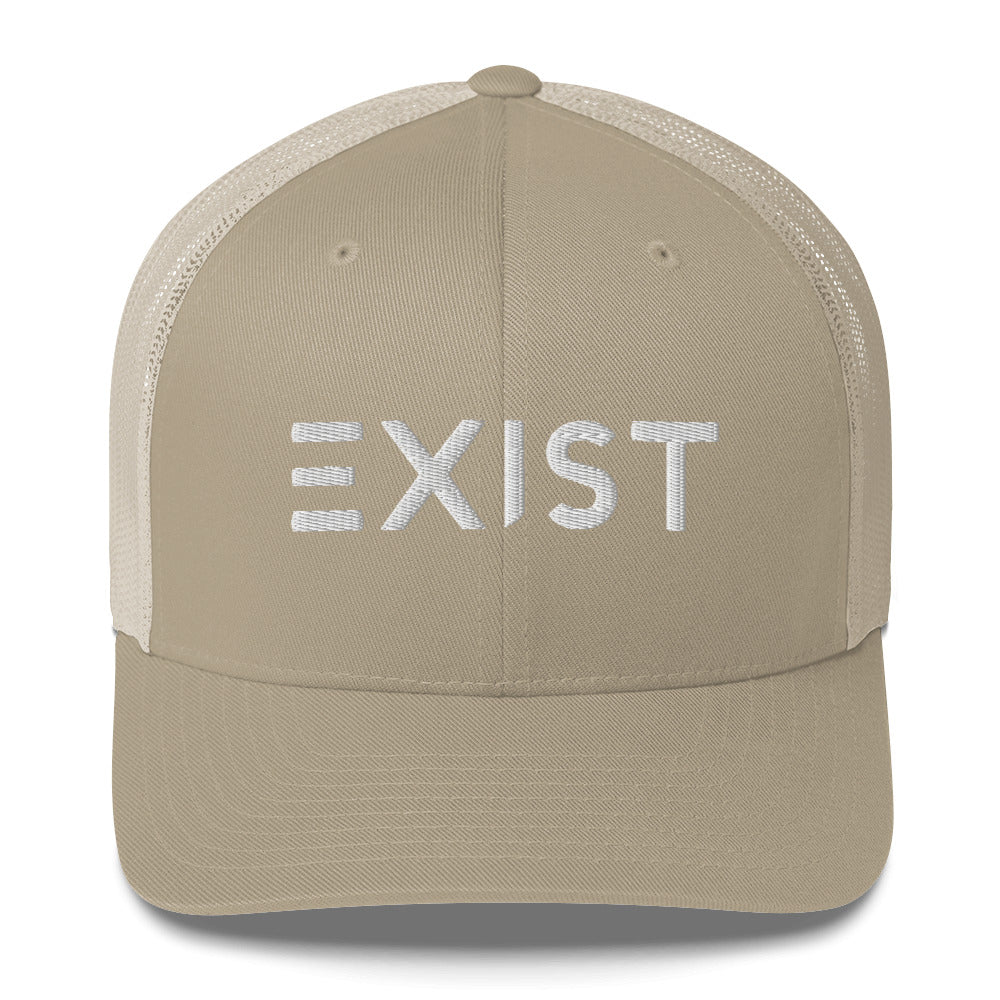 Exist (v1) Trucker Cap (White Text)