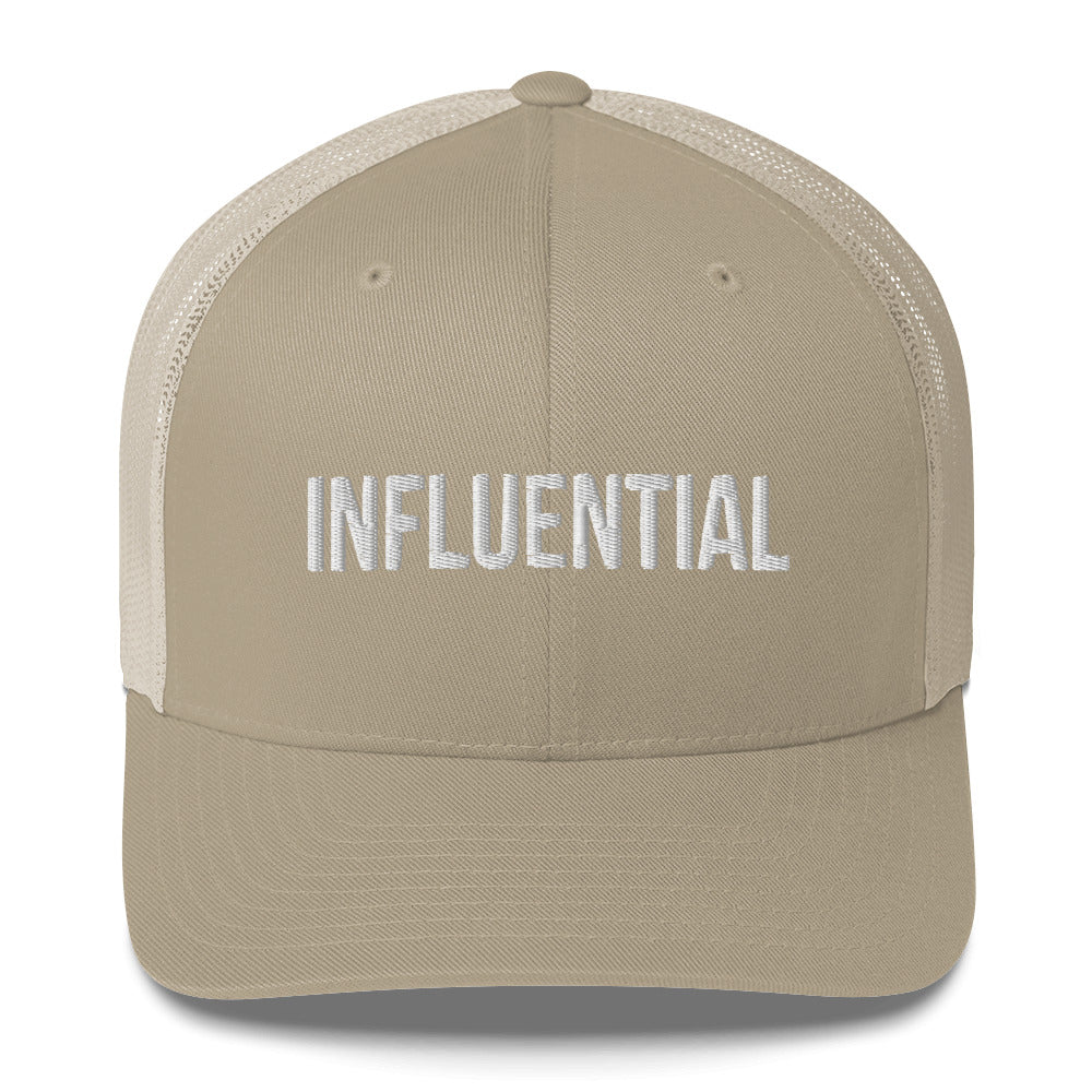 INFLUENTIAL (v1) Trucker Cap (White Text)
