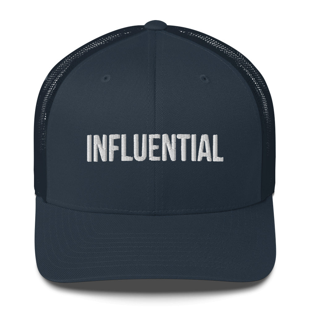 INFLUENTIAL (v1) Trucker Cap (White Text)