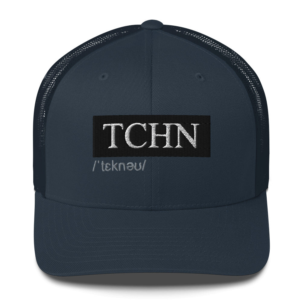 TCHN (v1) Trucker Cap (White Text)