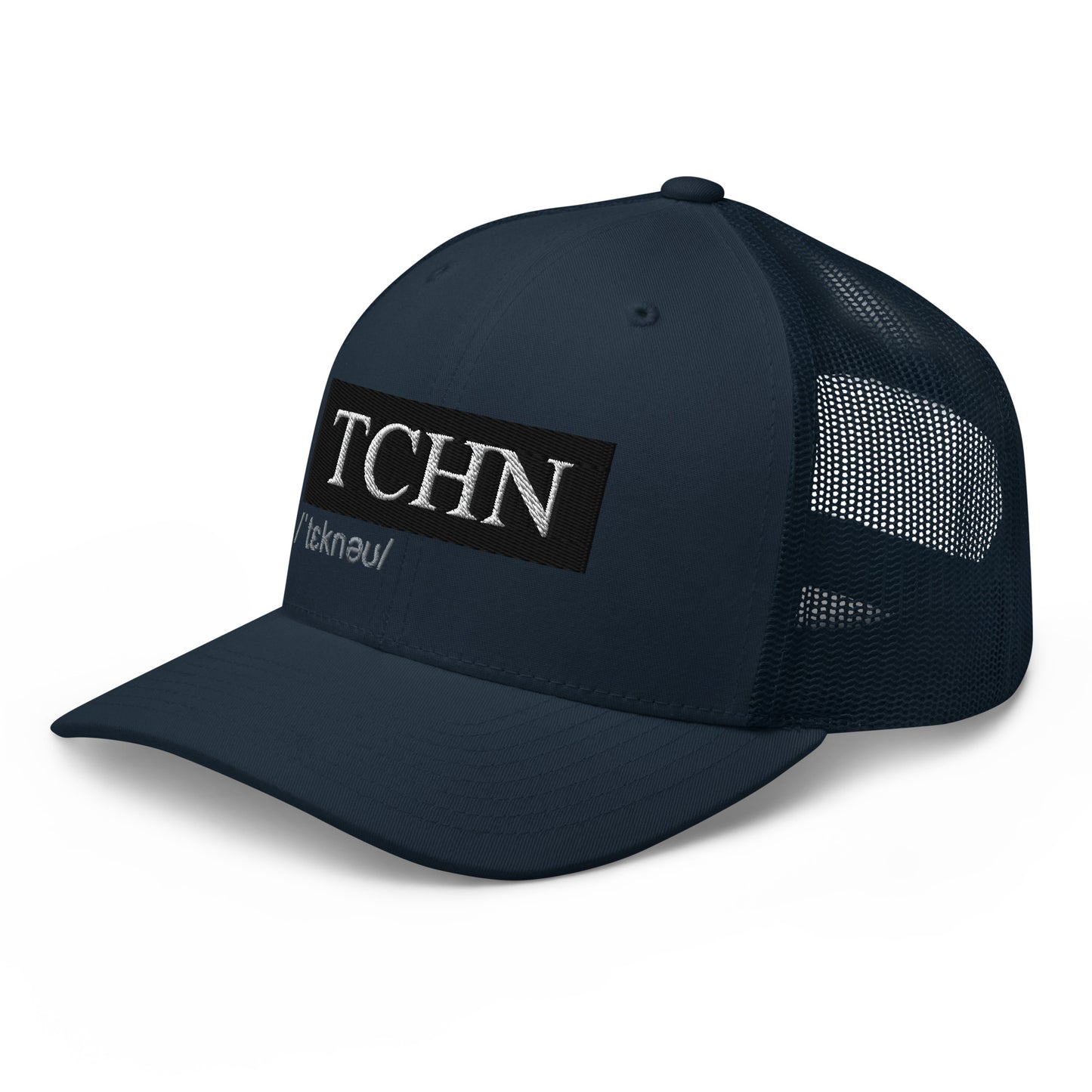TCHN (v1) Trucker Cap (White Text)