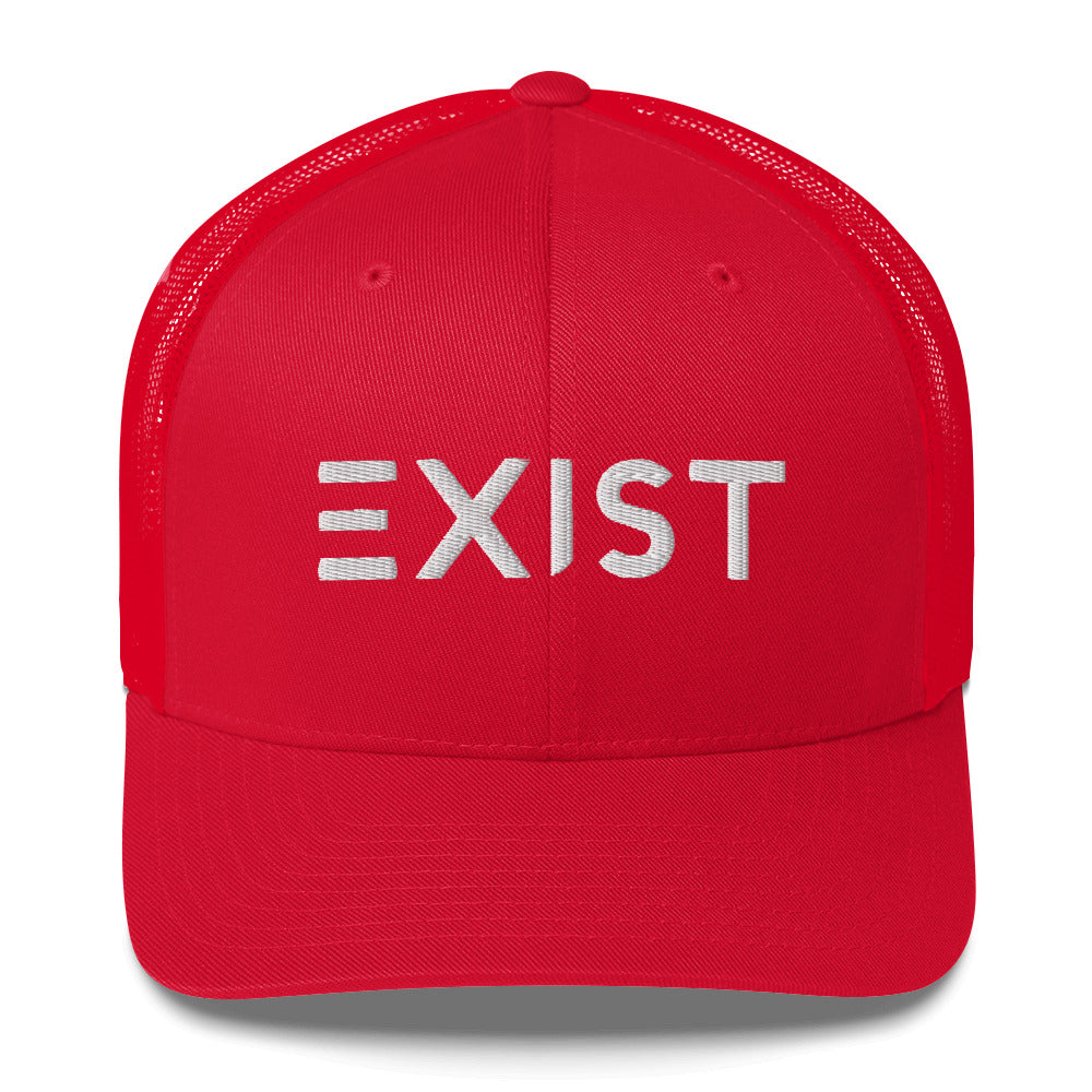 Exist (v1) Trucker Cap (White Text)