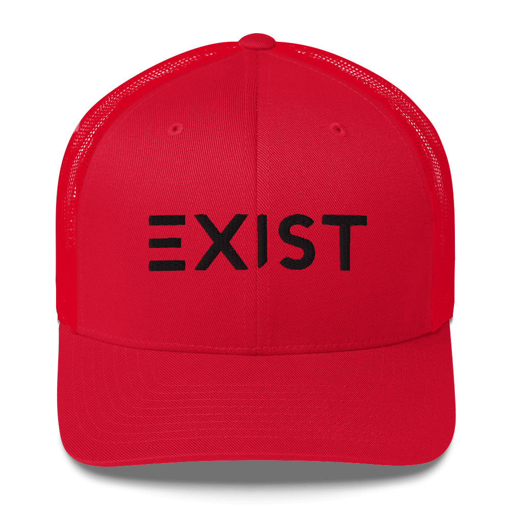 Exist (v1) Trucker Cap (Black Text)