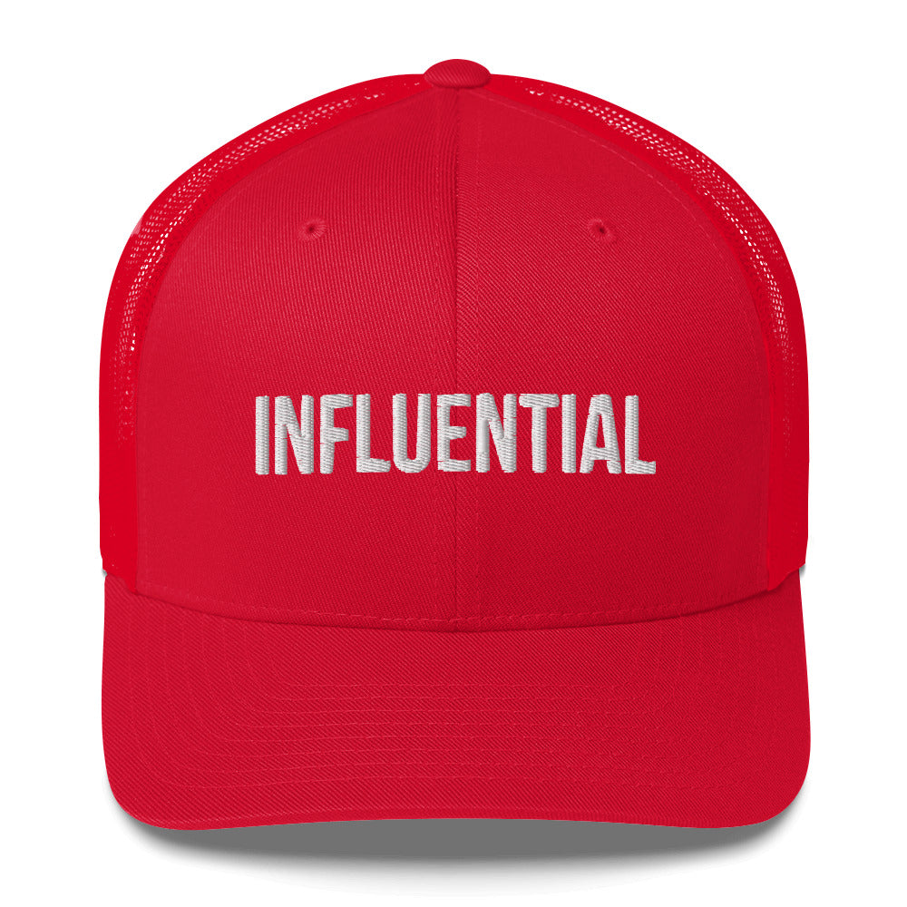 INFLUENTIAL (v1) Trucker Cap (White Text)