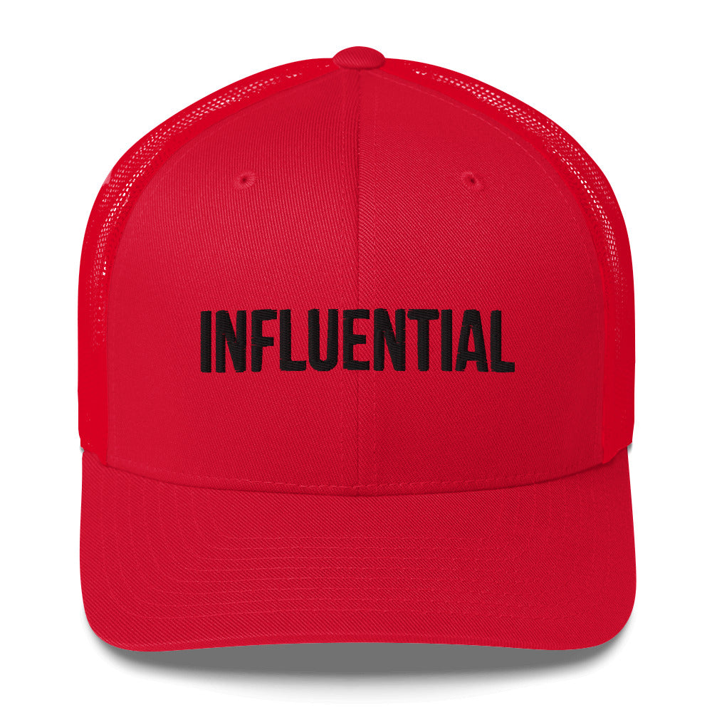INFLUENTIAL (v1) Trucker Cap (Black Text)