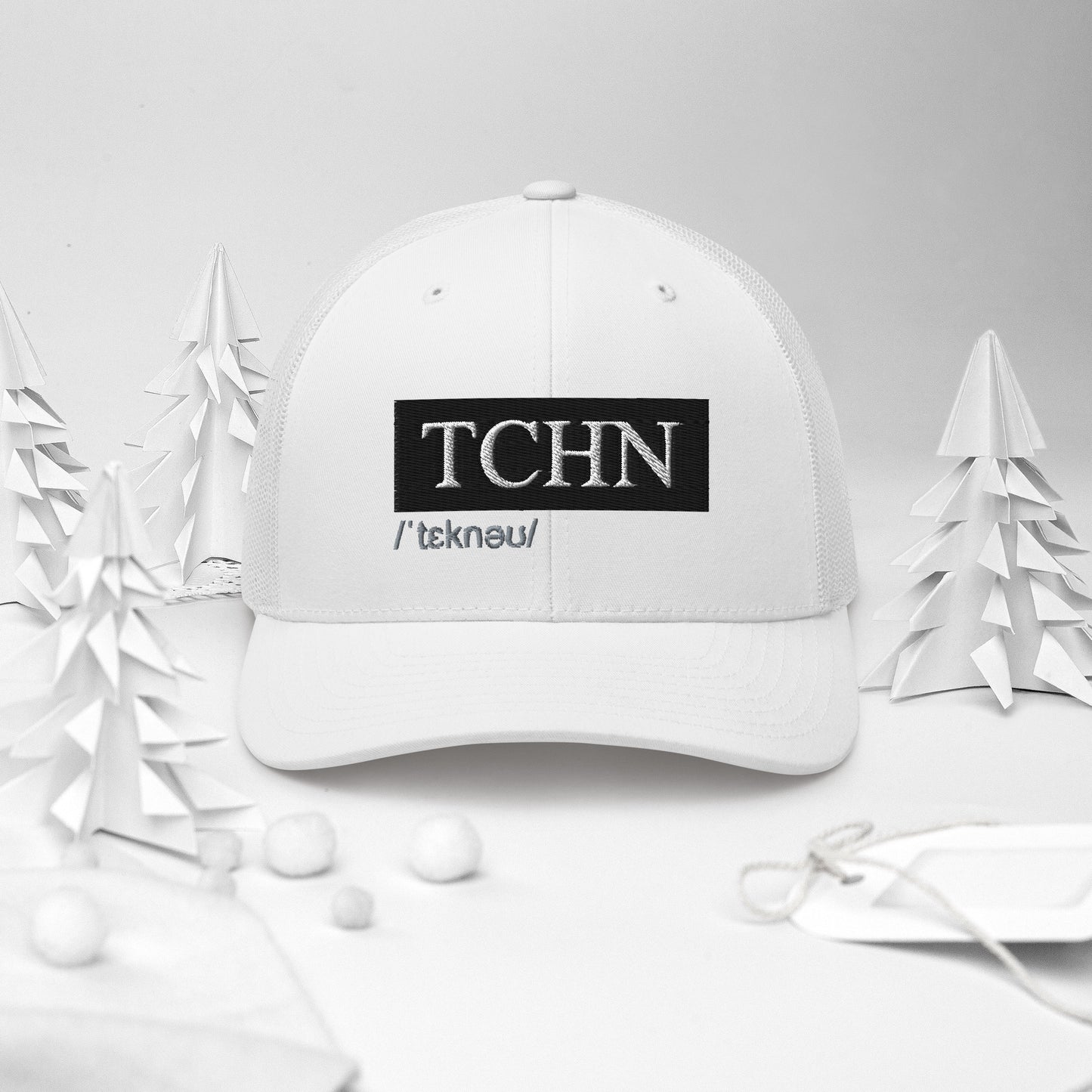 TCHN (v1) Trucker Cap (White Text)