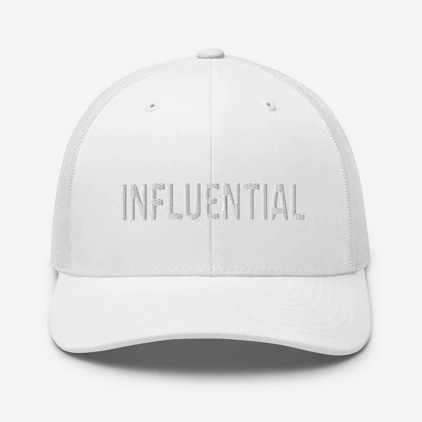 INFLUENTIAL (v1) Trucker Cap (White Text)
