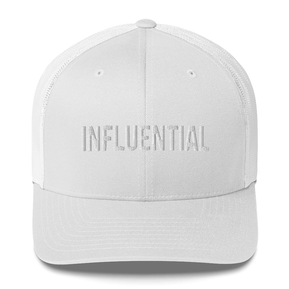 INFLUENTIAL (v1) Trucker Cap (White Text)