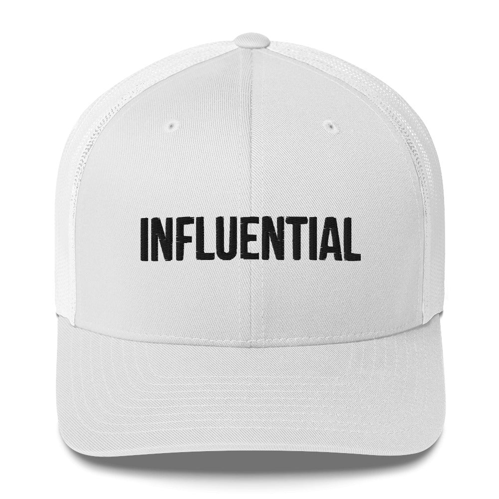 INFLUENTIAL (v1) Trucker Cap (Black Text)