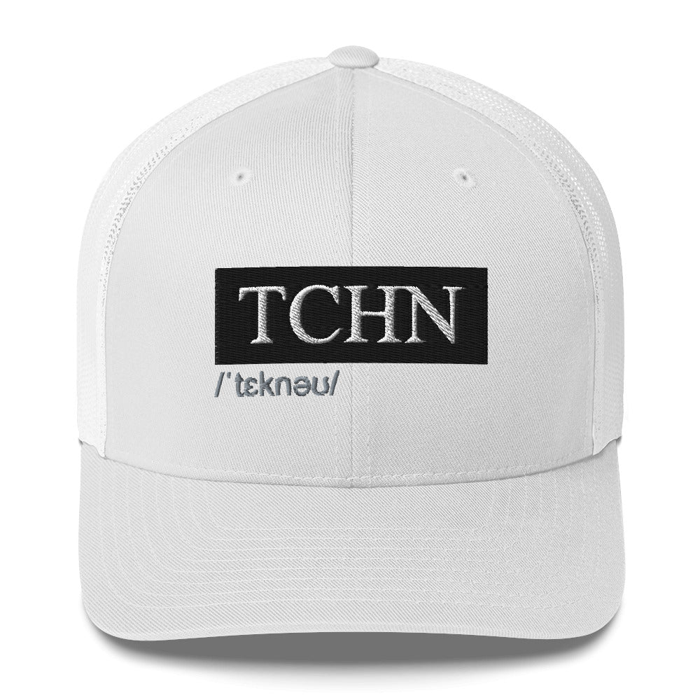 TCHN (v1) Trucker Cap (White Text)