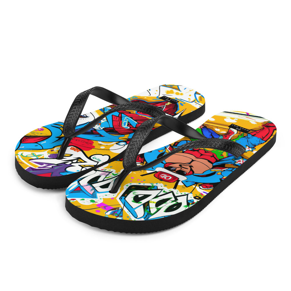 Graffiti on Acid (v1) Flip-Flops