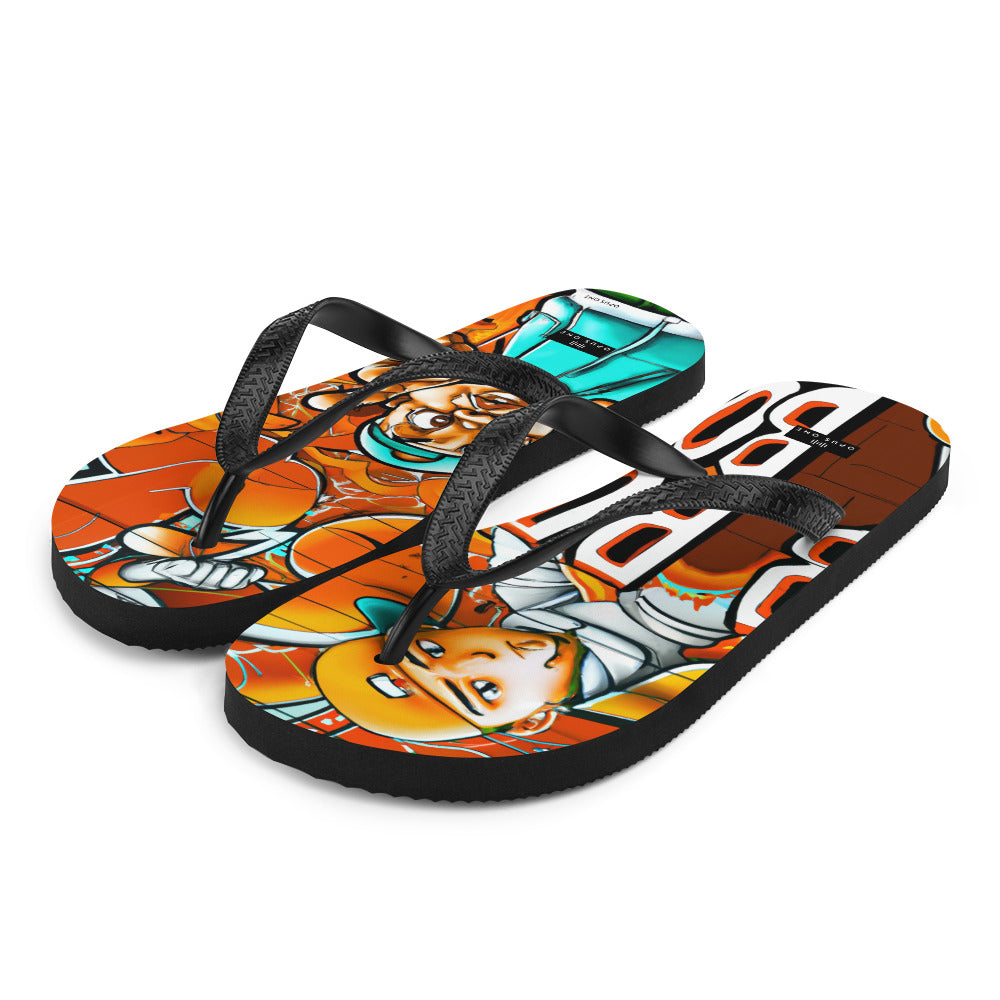 Graffiti on Acid (v5) Flip-Flops