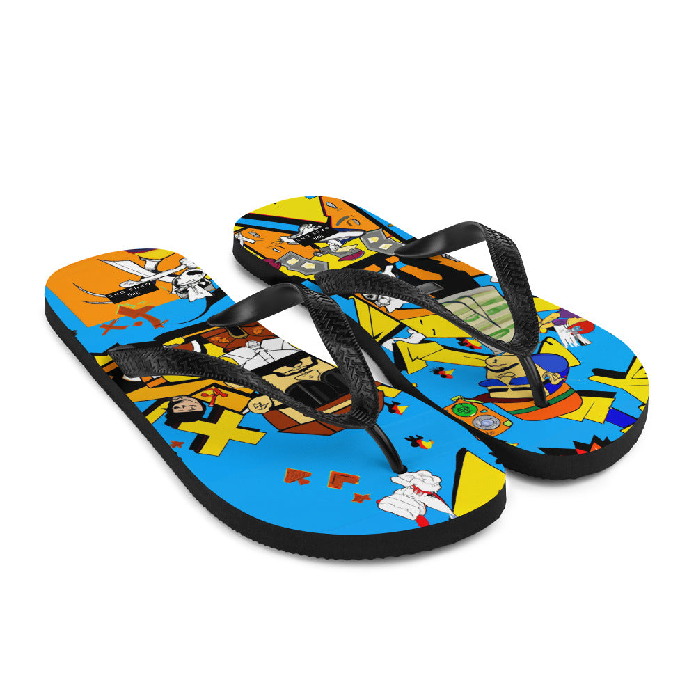 Graffiti on Acid (v3) Flip-Flops