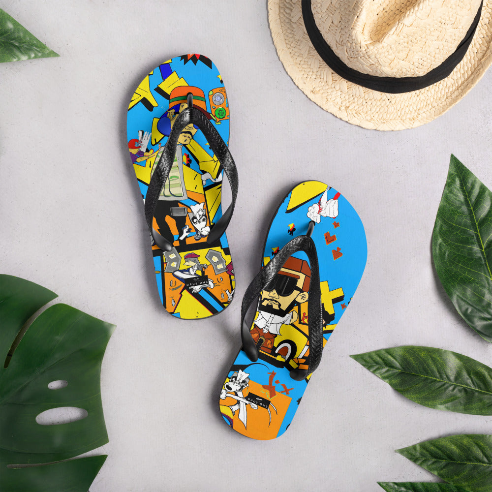 Graffiti on Acid (v3) Flip-Flops