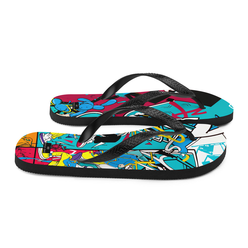 Graffiti on Acid (v2) Flip-Flops