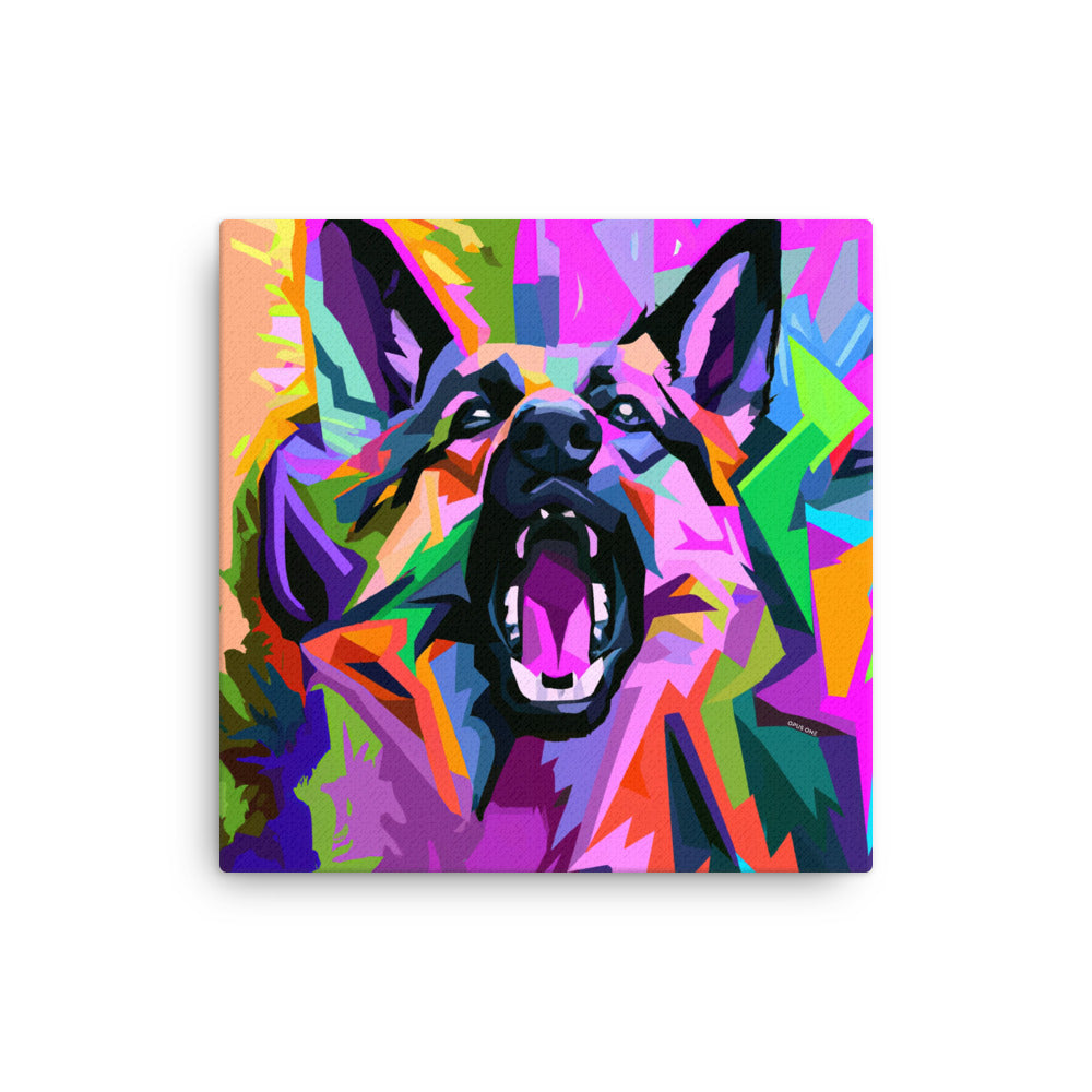 Angry K9 (v4) canvas