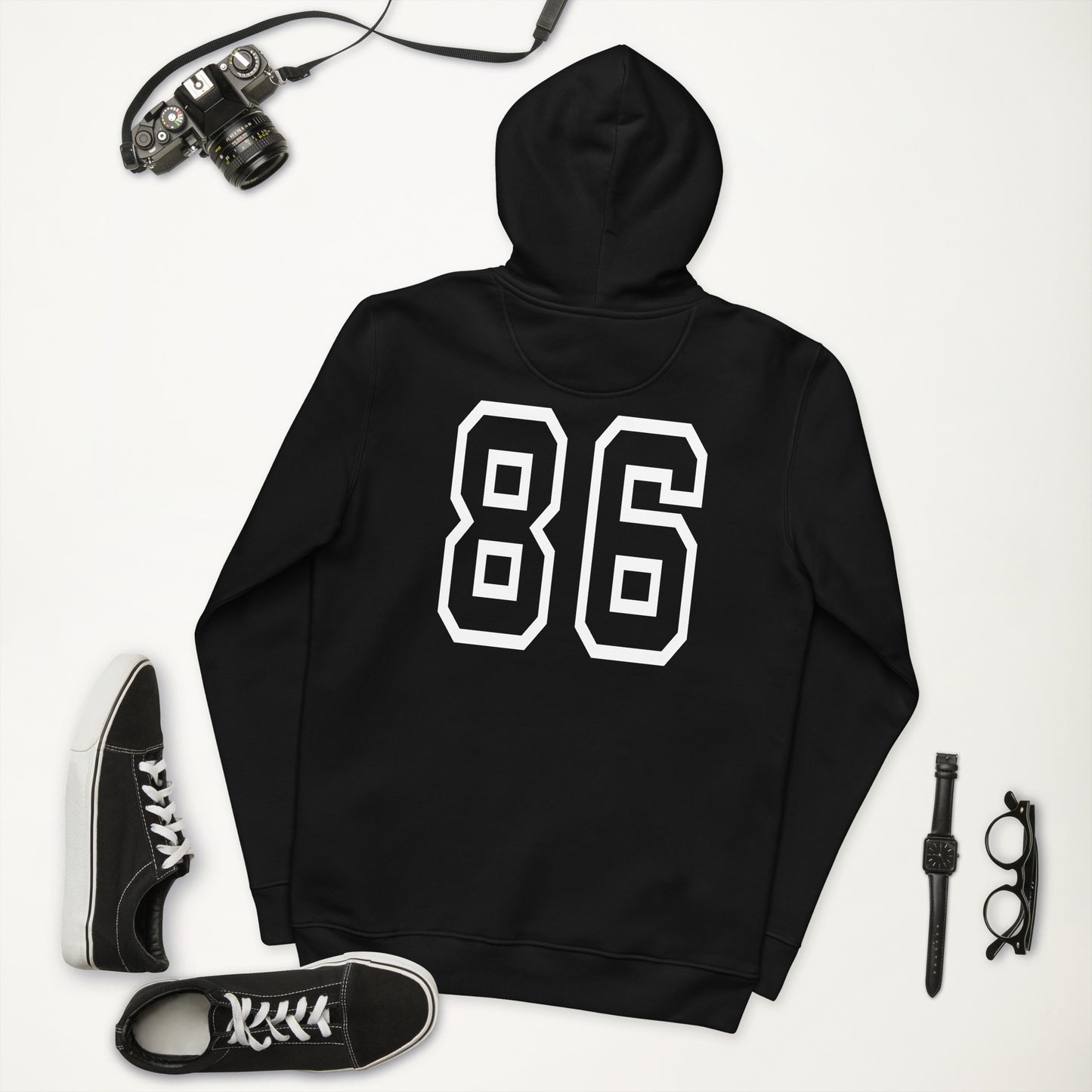Ltd (Breakdance v1) Unisex essential eco hoodie (White Text)